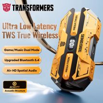 Choice TRANSFORMERS TF-T51 Auricolari Bluetooth 5.4 TWS Auricolari da gioco a bassa latenza Cuffie musicali HiFi a lunga durata con microfono