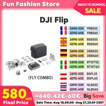 DJI Flip Drone Cámara Fly Combo 4K Ligero Estabilización de navaja de 3 ejes Transmisión de video de 13 km Despegue de palma Retorno automático C0