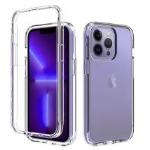 360 Full Body Front+Back Shockproof Clear Phone Case For iPhone 12 13 14 Pro Max Mini 11 X XS XR 7 8 Plus SE3 Hard PC Back Cover