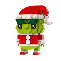 Creative Christmas Green Monster MOC Building Blocks DIY Toys for Children Educatioanl Christmas Gift