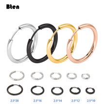 Creolen Frauen Gold/Rose Gold/Schwarz Farbe Runde Kreis Ohrring Ohr Ring Clip Ohrringe aretes Mujer