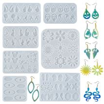 Ohrring Anhänger Harz Formen Silikon form Schmuck Herstellung Gussform für DIY UV Epoxidharz Handwerk Schmuck Werkzeug Zubehör