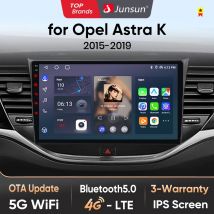 Junsun AI Wireless CarPlay per Apple Android Auto Car Radio per Opel Astra K 2015 2016 2017 2018 2019 Navi BT DSP RDS GPS FM