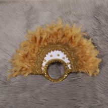 Ein eleganter Feder fan, kreativer Hochzeits fan-die perfekte Wahl für Tanz ausrüstung, Ausstellung und Fotografie Requisiten