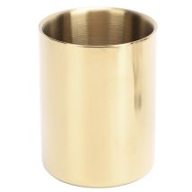 Stifthalter-Organizer im nordischen Stil, robuste Blumenvase aus Edelstahl, goldfarben, runder Bleistiftbecher für Büro, Arbeitszimmer, Schreibtisch