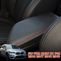 Maßgeschneiderte Auto-Armlehnenabdeckung für BMW X1 F48 2016 2017 2018 2019, Mikrofaser-Leder, wasserdicht und kratzfest, direkte Installation