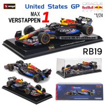Bburago 1:24  F1 Red Bull RB19 Gran Premio de Austin SF23 W14 Highly-detailed die-cast precision model car Model collection gift