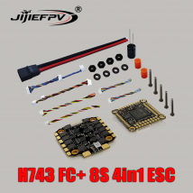 JIJIEFPV H743 70A 3-8S 30.5X30.5mm Stack (Kontroler Lotu H743 + Bluejay 70A 4w1 ESC) Części do Dronów FPV Freestyle