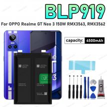 100% Nowa, Wysokiej Jakości Bateria BLP919 Do OPPO Realme GT Neo 3 150W 4500mAh Bateria do Telefonu Komórkowego + Darmowe Narzędzia