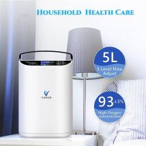 VARON Concentratore di ossigeno per esterni 1-5 l/m Sedia a rotelle 93% Macchina protettiva adatta per dormire/uso domestico e veicoli, Disponibile