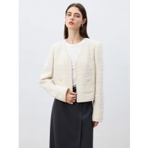 Ziqiao Petite Größe Jacke Frauen 2025, Frühjahr Neue Koreanische Stil Weiß High-end-Kurz Top Beiläufige Lose Frauen Mäntel 25ZQ91136