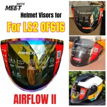 Visiere Argento per Casco Aperto LS2 AIRFLOW II, Lenti per Casco LS2 OF616, Lenti Colorate per Casco Moto Open Face