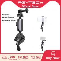 PGYTECH CapLock bicicleta motocicleta manillar montaje soporte para DJI OSMO Action 4/3/2, POCKET 3, Gopro Hero 12/11/10/9