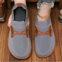 Wide Toe Box Barfußschuh für Damen Zero Drop Sole Minimalismus Wanderschuhe Atmungsaktive rutschfeste Flats Loafer Herren-Fahrschuhe