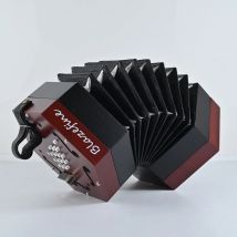 Blazefine English Concertina With Carrying Bag，Same Note On Pull And Push,Adult Primary Professional Playing Hexagon Accordion