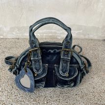 Luxus Designer Jeans Frauen Umhängetaschen kleine gewaschene Denim weibliche Umhängetaschen Mode Dame Geldbörse und Handtaschen blaue Schulranzen
