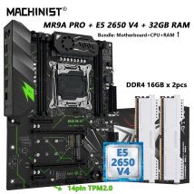 MACHINIST MR9A PRO X99 Motherboard Combo tpm2.0Xeon E5 2650 V4 CPU und DDR4 32 GB RAM Optionales Set Kit Vierkanal ATX USB3.0