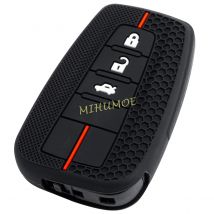 Für Toyota Camry RAV4 Corolla Limousine GT86 Prado 2019-2022 2023 Silikon Auto Fernbedienung Schlüssel Kette Ring Abdeckung fall Halter Zubehör