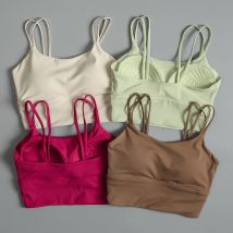 Neue hochfeste, durchhängende, integrierte BH-Schultergurte, Sport, schöner Rücken, stoßfest, für Laufen, Fitness, Strapsweste