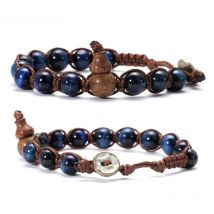 Natürliche Steinperlen Tibetisch-buddhistisches Armband für Männer Ruyi Kürbis Meditation Mantra Armband für Männer Yoga Schmuck für Frauen