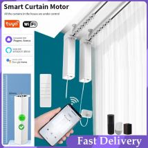 Latest Tuya WiFi /Zigbee Curtain Motor Support Alice Google Assistant Alexa Electric Track Rail Rod Automatic Curtains System