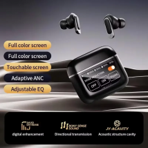 V8 Display Drahtlose Bluetooth Kopfhörer ANC Aktive Geräuschunterdrückung Ohrhörer Rauschunterdrückung für Android Xiaomi TWS Headset
