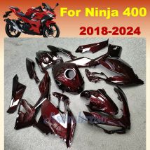 Kit carenatura per Kawasaki Ninja 400 2018 2019 2020 2021 2022 2023 2024 EX400R Parti aftermarket moto in fibra di carbonio rossa Shell