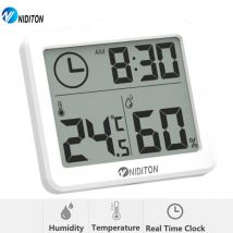 Zegar cyfrowy Zegar biurkowy z wilgotnością temperatury Zegary ścienne do dekoracji biurka w domu