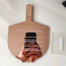 10pcs Hanukkah Keepsake Bar Mitsva Souvenirs Gift for Guest Mirror Acrylic with Base Custom Personalized Prayer