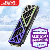Disipador de Calor JEYI M.2 SSD 2280 NVME NGFF, Radiador de Aleación de Magnesio y Aluminio para PC/PS5, Enfriador Eficiente con Almohadilla Térmica de Silicona
