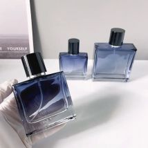 1 Stück 30 ml/50 ml/100 ml Parfümsprühgerät aus blauem Glas mit Farbverlauf – tragbare nachfüllbare Reise-Sprühflasche für Parfüm, Kosmetik und Flüssigkeit, Parfümflasche