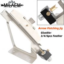 Bogens chießen Feder Werkzeug verstellbare Befiederung Jig DIY machen klemmbare 3/4/6 stücke Federn für Bogen und Pfeil Jagd Schieß zubehör