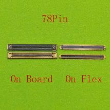 50-100pcs 78Pin USB Charger Charging Port FPC Connector On Board For Samsung A12 A13 A23 A22 A24 A32 A33 A34 A02 A42 A52 A72 A82