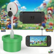 720P HD-Sichtschutzkamera für NS Switch 2, mit Schiebeabdeckung und ABS-Material – Spielkonsolen-Zubehör mit Basisständer und Datenkabel