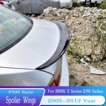 Für 2005-2012 BMW 3er E90 Heckkoffer Lippe Spoiler Flügel PSM Stil 318i 320i 325i ABS Material Auto Tuning BodyKit Zubehör