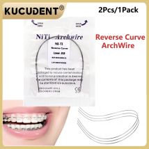 2 Teile/paket Dental Kieferorthopädische Reverse Curve Bogen Drähte Runde Rechteckige Super Elastische Niti Bögen Zahnarzt Ortho Materialien