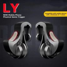 LY 2 pezzi telefono cellulare 4 dita gioco di fisica trigger per PUBG obiettivo tiro L1R1 pulsante chiave in lega ABS per dispositivo IOS Android 7-12mm