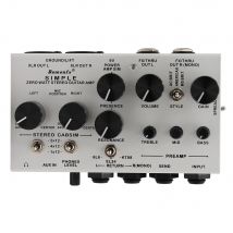 Demonfx SIMPLE Gitarren-DI-Box Effektpedal Vorverstärker-Simulator, Leistungsverstärker-Simplifier-Pedal Stereo-Kabinett-Simulator