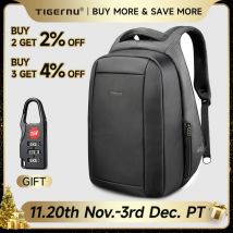 Tigernu Zaini per uomo per donna 14-15.6 Zaino per laptop Borsa Zaino antifurto Zaino da viaggio per la scuola Mochilas Zaino