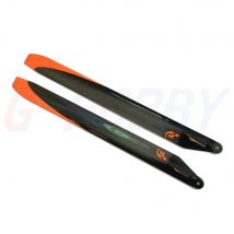 Nuove lame del rotore principale in fibra di carbonio da 690 mm elica lama di coda da 106 mm per accessori RC per elicottero RC