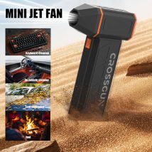 CROSSGUN Turbo Fan Rechargeable Cordless Duster Powerful Airflow Compact Design for Car Travel Outdoor Cleaning Long Standby