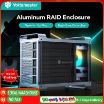 【Magazzino locale!】 Custodia per disco rigido esterno RAID a 5 slot Yottamaster Custodia per HDD/SSD SATA da 2,5" 3,5" con ventola silenziosa