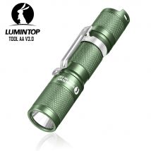 EDC Outdoor Camping Taschenlampe Selbstverteidigung Hochleistungs-LED-Beleuchtung Grün 900 Lumen Leistungsstarke Taschenlampe AA 14500 Licht TOOL AA 3.0