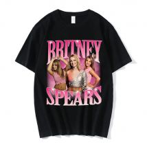 90er Jahre Sänger Britney Spears schöne Foto Grafik druck T-Shirt Mode Hip Hop übergroße T-Shirt Harajuku Kurzarm T-Shirts