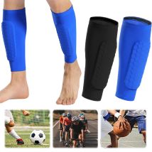 Fußball-Schienbeinschoner, Waden-Kompressionsmanschette, bequeme Sport-Schienbeinkantensyndrom, rutschfest, mit Wabenpolster für Fußball, Basketball