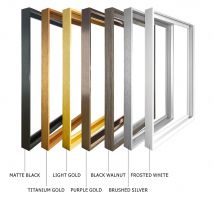 8 colori 40x50 30x40 cm tela immagine metallo alluminio cornici esterne per pittura a olio opere d'arte arte della parete foto poster decorazione della casa