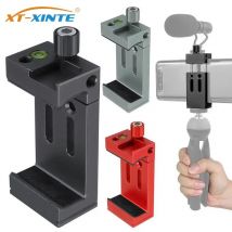 Uchwyt na telefon komórkowy ze stopu aluminium do smartfona z poziomica uchwytem do zimnego buta 1/4 3/8 otworów głowica statywu uchwyt zacisku