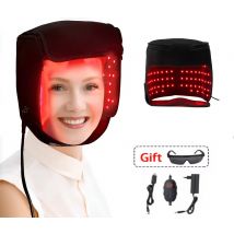 NEW Hair Growth Cap Head Massage Anti Hair Loss Relax Scalp Hair Regrowth，660nm 850nm Infrared Light Therapy 180 Leds Helmet