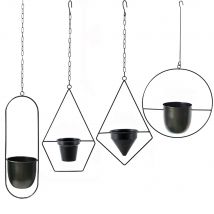 Eisen Pflanze Kleiderbügel Kette Blumentopf robuste Garten Pflanzer Halter hängen Kette Topf Aufbewahrung skorb Garten Haus Balkon Dekoration