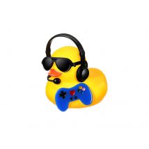 1 set di videogiochi bomboniere anatre di gomma con mini cuffie occhiali e controller simpatici anatre di gomma accessori giocattoli